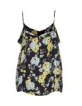 Floral Print Style Sexy Ladies Summer Tops Sleeveless Polyester Material With