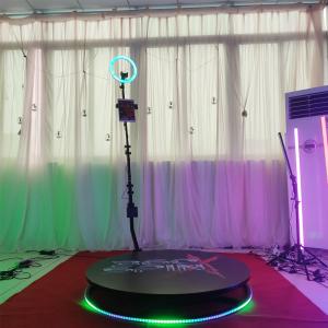 Wholesale Automatic 360 Selfie Photo Booth Round Platform LED Ring Light from china suppliers