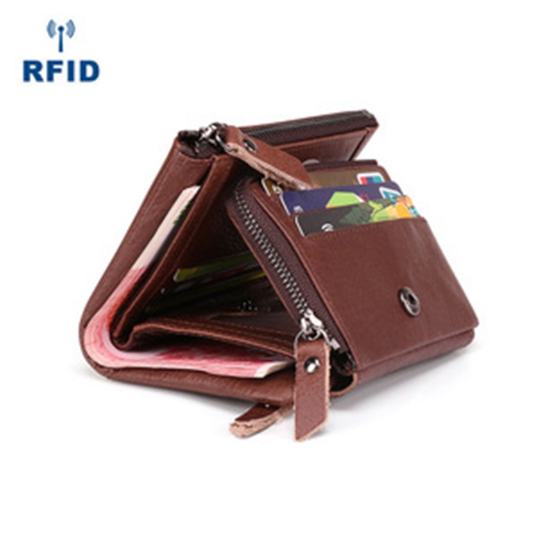 Letter Pattern Minibook Short Card Holder Purse Multifunction Multicard Leather Wallet