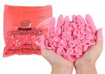 Cleanroom Tattoo Medical Supplies Finger Cots Anti Slip Pink Natural Latex