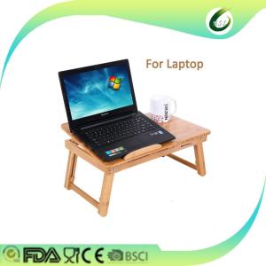 Wholesale Bamboo laptop desk adjustable breakfast serving bed tray from china suppliers
