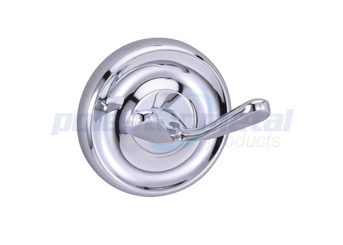 2-7/8" Diameter Bathroom Hardware Accessories Brass Double Robe Hook