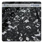 Beautiful Heavy Black Corded Lace Fabric Embroidered To Evening Dress