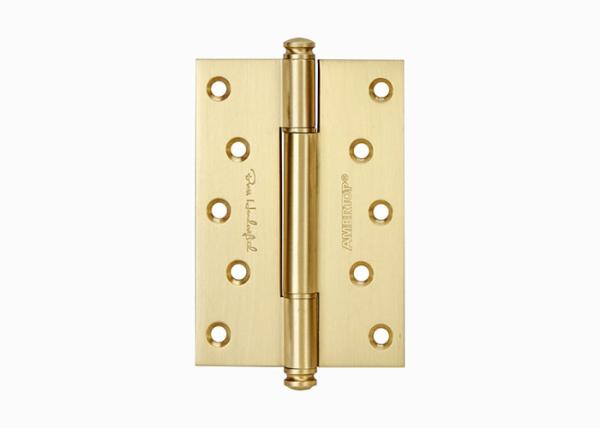 One Piece Brass Bearing Hinges , 4 Inch 5 Inch Solid Wood Door Hinges With
