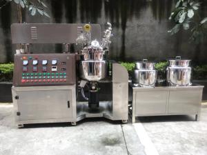 Wholesale Lift-type cosmetics manufacture cosmetic skin whitening body lotion cream vacuum emulsifying mixer from china suppliers