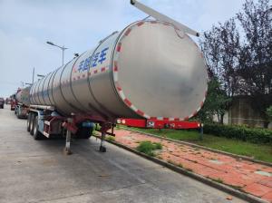 Wholesale 40cbm Used Stainless Steel Tanker Trailers Food Tank Semi Trailer from china suppliers