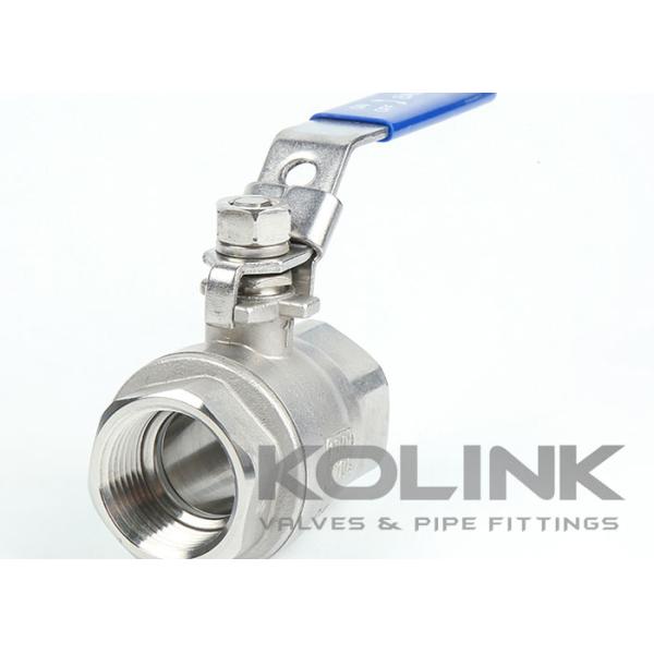 2-Piece Stainless Steel Ball Valve BSPT NPT 1000PSI Full Bore