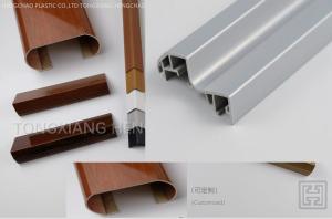 Wholesale L Type Wooden Laminated Extruded Pvc Profiles For Ceiling Panel Connection from china suppliers