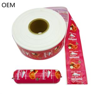 Wholesale OEM Colorful Plastic Sausage Casings Customized Brand Logo Food Grade Sausage Packaging For Meat Sausage from china suppliers