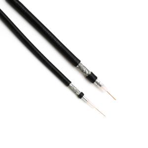 Wholesale RoHS Black Flexible 1.02mm R6 Coaxial Cable PVC Jacket For CCTV from china suppliers