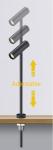 Stand Pole LED Jewelry Light AC 220V 15cm 20cm 30cm 96lm/W