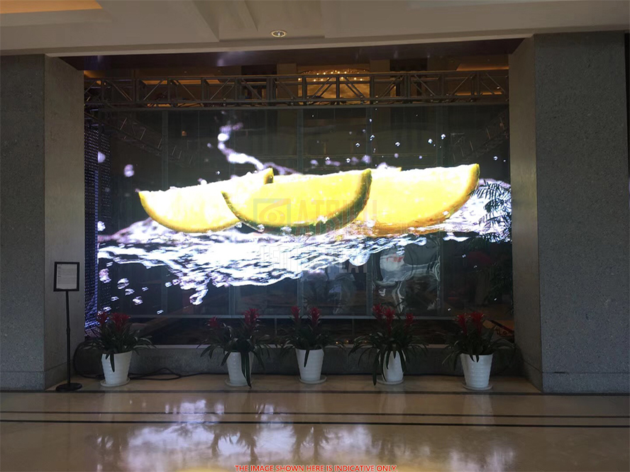 P5.2mm Glass Transparent LED Display Wall