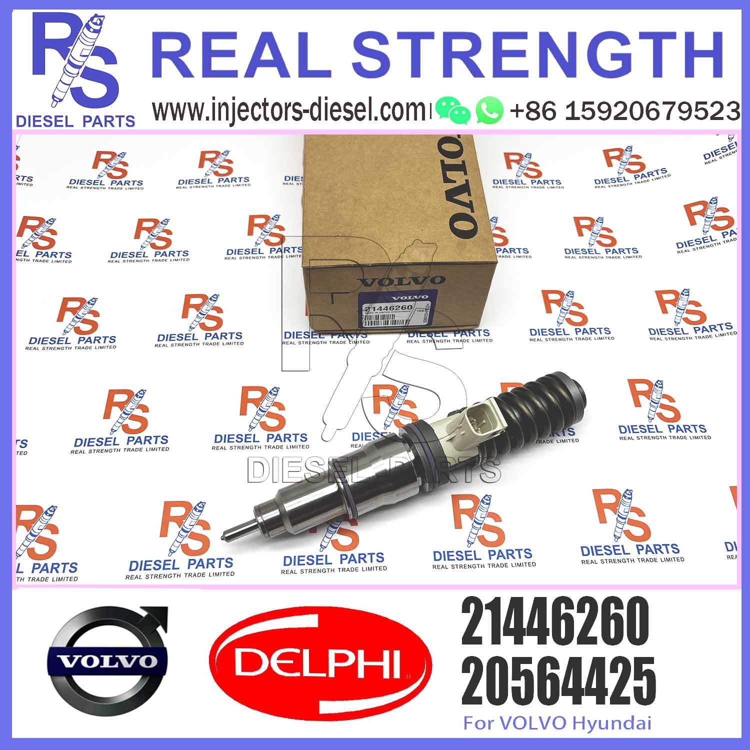 21446260 Wholesale Price Common Rail Fuel Injection Diesel Fuel Injectors 21446260 For V-O-L-V MD13 US07 E3.3 Truck Engine