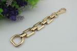Popular luxury handbag hardware 10 mm width gold zinc alloy decorative metal