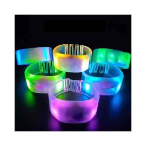 Wholesale Festival Party Supplies Color Changed Led Wristband For Event Custom Logo Flash Up LED Bracelet from china suppliers