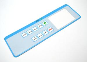 China Embossed Flat Keys Membrane Switch Panel , Membrane Switch Keypad on sale