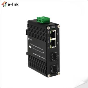 Wholesale Mini Industrial 2-Port 1000Mbps 802.3bt 90W PoE Switch With 2-Port SFP Fiber from china suppliers