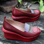 S465 Women'S Shoes New Leather Casual Rocking Shoes Original Handmade Shoes Flat