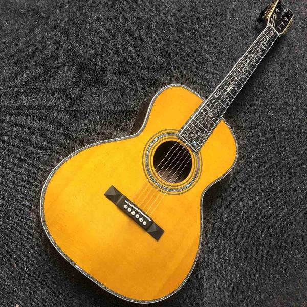All Solid Wood One Pcs Mahogany Wood Neck Acoustic Electric Guitar 39 Inch Ebony