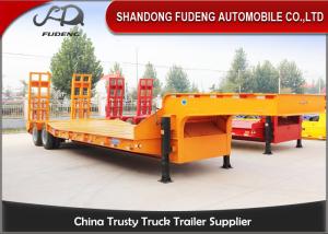 Wholesale Strong 25 Ton - 35 Ton Low Bed Semi Trailer , Two Axles 8 Wheel Trailer from china suppliers