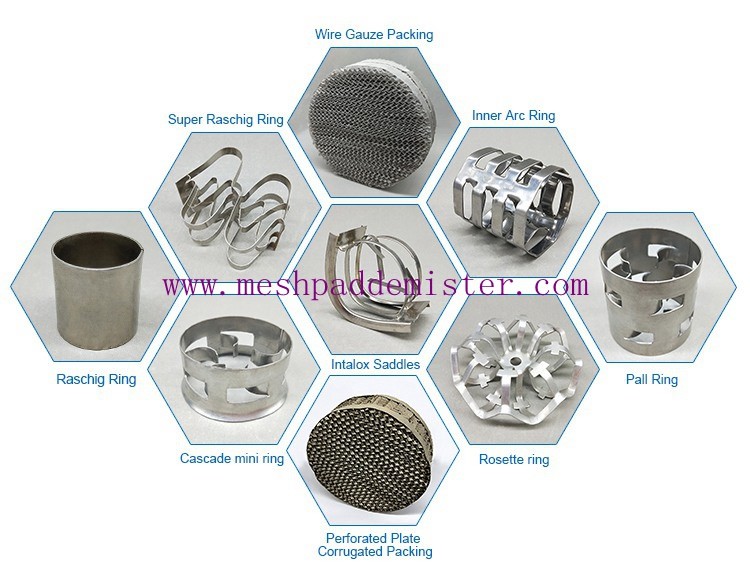 50 Mm 321 Absorption Tower Stainless Steel Pall Rings 0.8mm Thickness