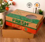 E-Flute Corrugated Cardboard Food Packaging Boxes , Fruit Gift Packaging Box