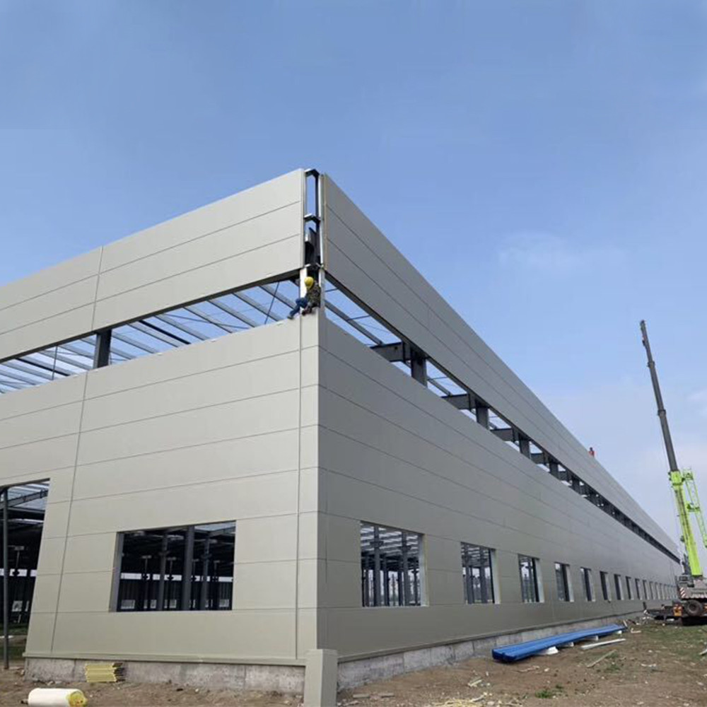 Sa 2.5 Shot Blasting Level Steel Beam Warehouse With Autocad Software