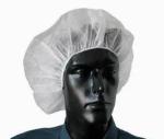 V102 White 21" Inch Chefs Bouffant Caps Bulk Hairnets for Restaurant Food