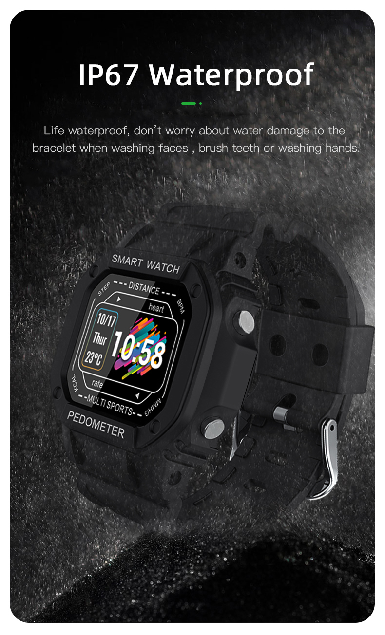 HAZEL HL12 BLE Smart Bracelet TFTD display 200 mAh Battery For Christmas Gift Hi Watch Hiwatch Droshipping