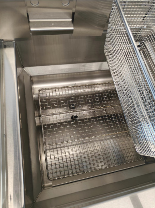 Two Pots Four Baskets 304SUS Gas Chips Commercial Open Deep LCD Panel Oil Fryer