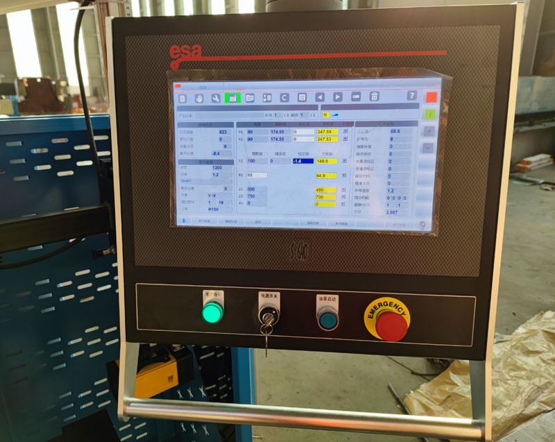 CNC Mini Hydraulic Press Brake 4mm Metal Plate With ESA S640