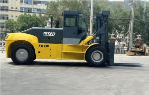 Wholesale Customized Low Mast 25 Ton 28 Ton Heavy Lift Forklift With Orange Red Color from china suppliers