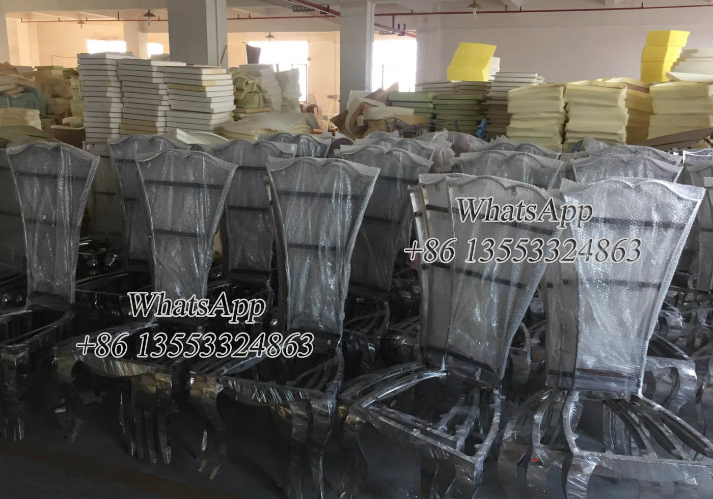 Leather Stainless Steel Dining Chair For Sale in Chiness Manufacturer (YS-1-1)