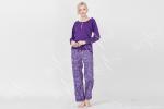 Fashionable Violet Womens Pyjama Sets Long Sleeve Top Australian Design