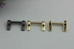 Fashion bag light gold color zinc alloy metal fitting 20 mm arch bridge for