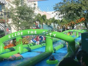 Wholesale 300m PVC Tarpaulin Giant Inflatable Water Slide Little Tikes Outdoor from china suppliers