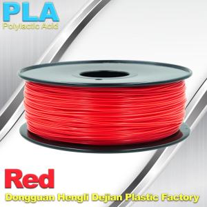 Wholesale Custom Solid Red PLA Filamente 1.75mm / 3mm 3D Extruding Material from china suppliers