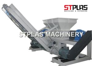 Wholesale Twin Shaft Industrial Plastic Shredder Machine For Container Drum Barrel Crushing from china suppliers