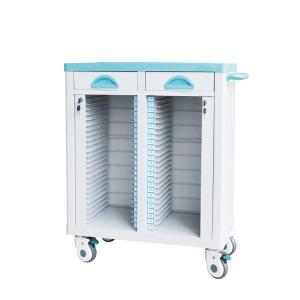 Wholesale Hospital Furniture Medical ABS File Trolley On Wheels Druable For Treatment from china suppliers