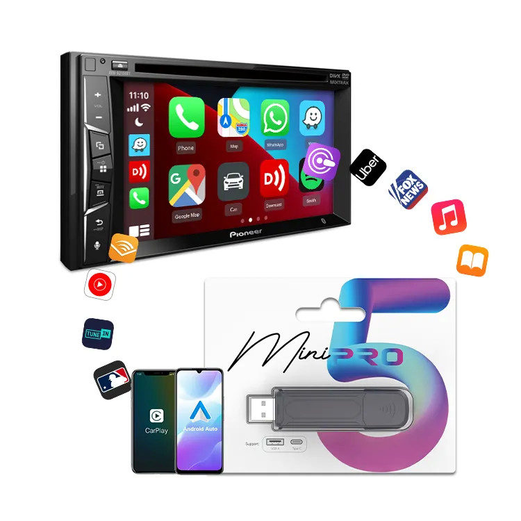 Mini SE-Pro Wired To Wireless Adapter Carplay & Android Auto 2 In1Usb Dongle Carlinkit Ai Box