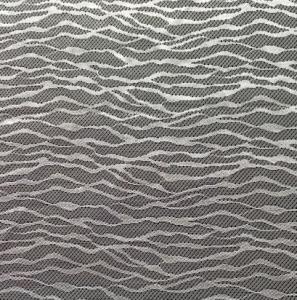 Wholesale White Nylon light Lace Fabric stripes for bedding and home textile from china suppliers