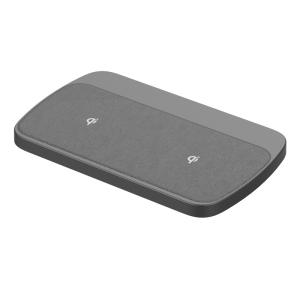 Wholesale 2 In 1 Qi Twin Wireless Charger Aluminum Alloy Fast Charging Pad from china suppliers