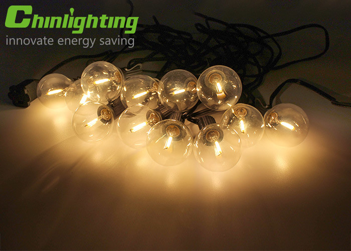 IP44 G40 Patio Globe Outdoor Bulb String Lights