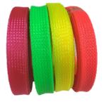 Colorful PPET Expandable Braided Sleeving , Flexible Electric Cable Sleeve