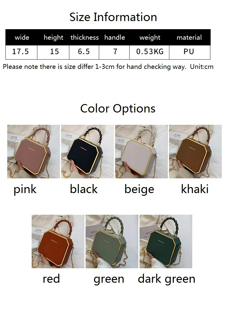 Motion Detection Cross-Chain Shoulder Women's Purses with Small Jelly-Light and PU