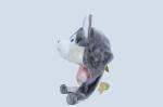 Grey / White Husky Dog Plush Toy , Adorable Siberian Husky Stuffed Animal