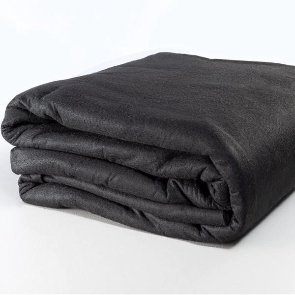 White Non Woven Geotextile 100% Polyester PET Staple Fiber Needle Punched 100g