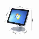 Quad Core Intel J1900 Point Of Sale Systems For Retail Store 4GB Memory