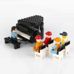 City home accessories bricks hotel decoration grand piano musical instrument