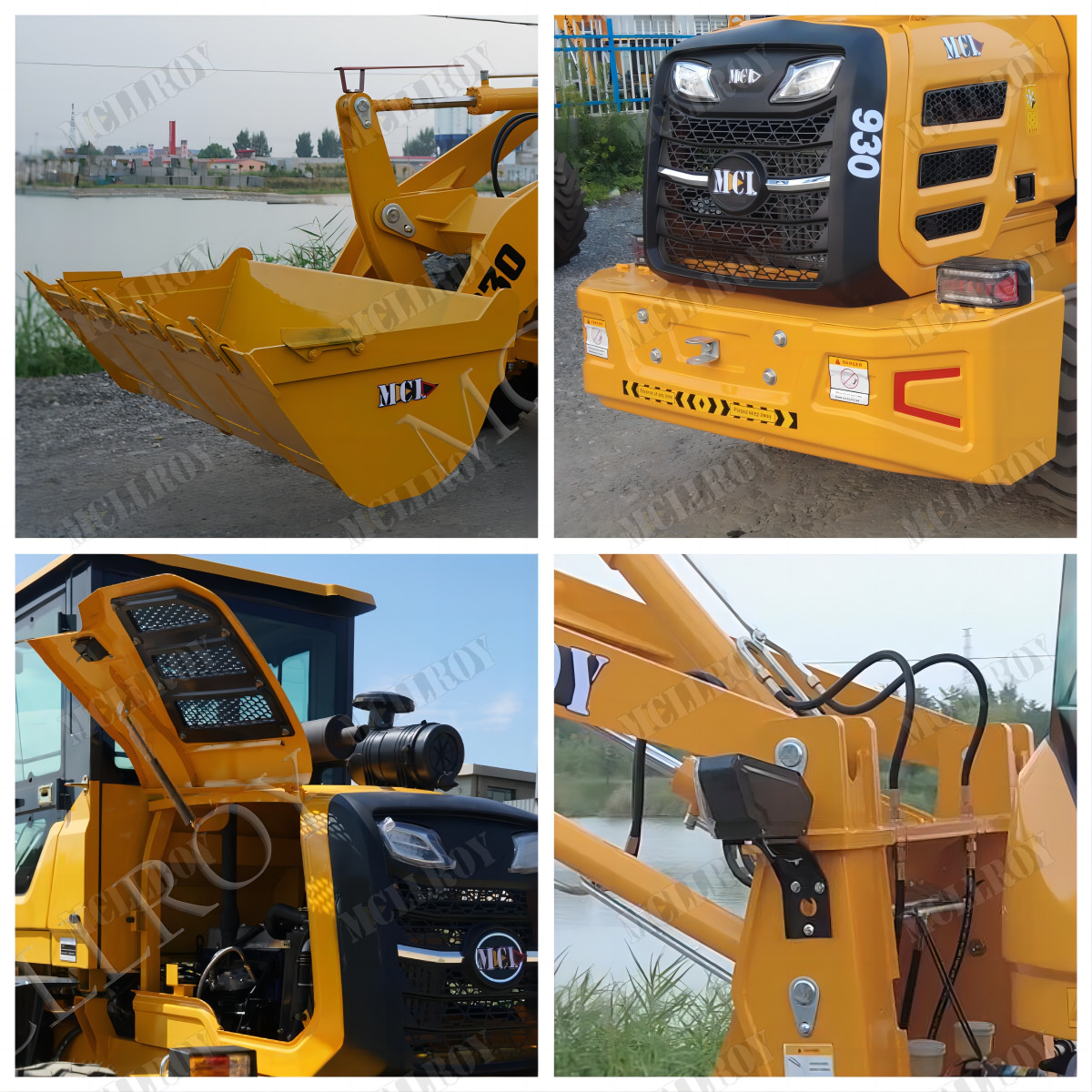 1600Kg Work Load Front End Wheel Loader Small Hub Axle